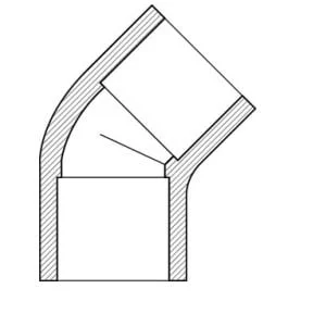 1.5" PVC Elbow SLIP x SLIP 45 degree