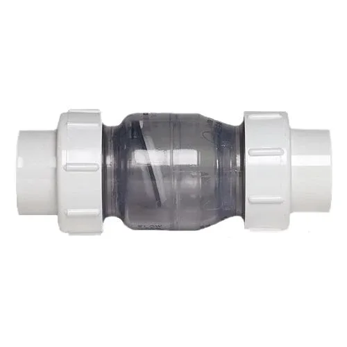 1.5" Swing Check Valves, True Union Clear PVC, Slip