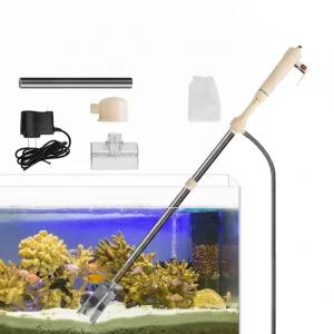 1 Set Multifunctional Electric Aquarium Gravel Cleaner Kit Length Adjustable Automatic Fish Tank Vacuum