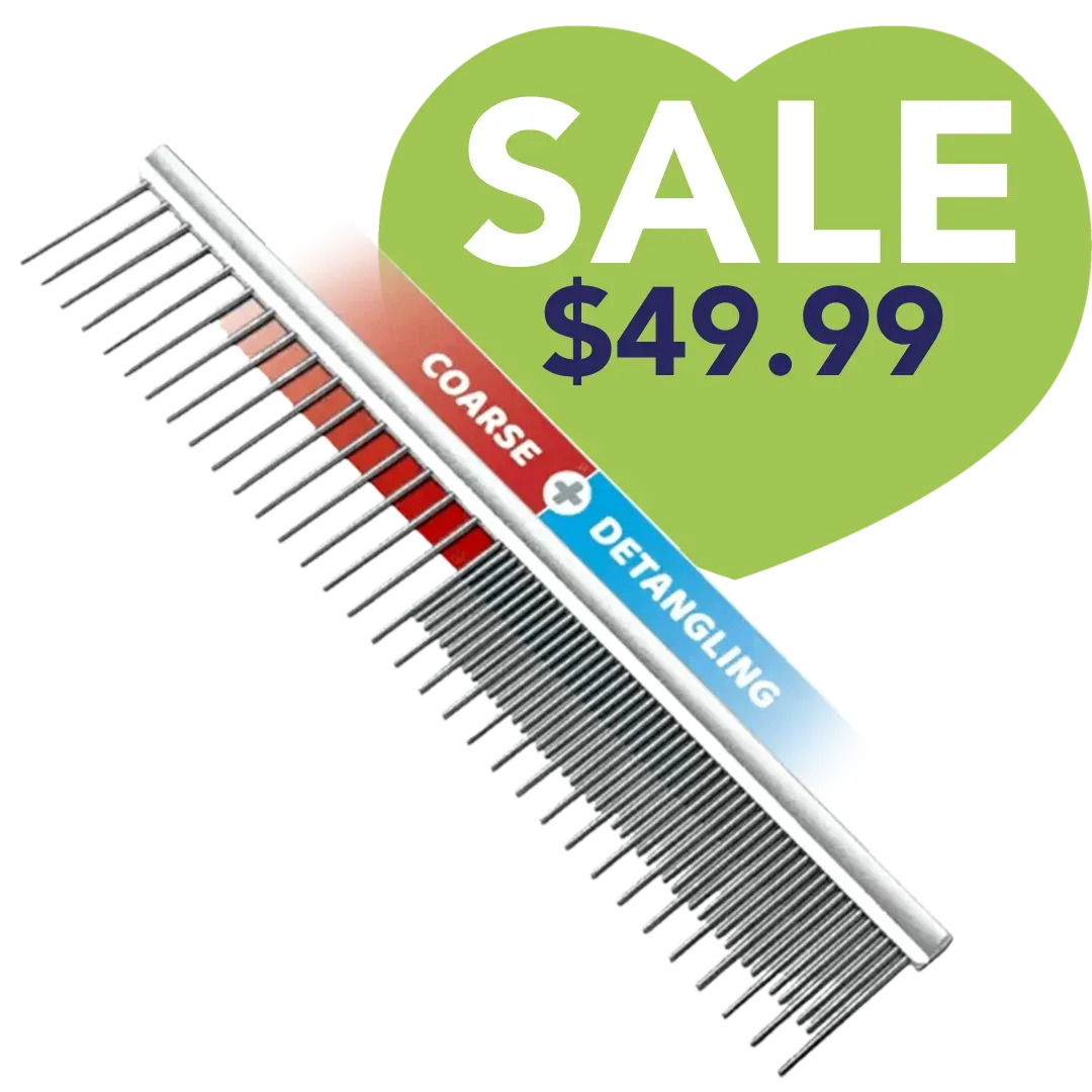 10" Groom Master Coarse & Detangling Comb by Mastercut
