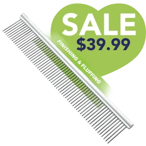 10" Groom Master Finishing & Fluffing Comb by Mastercut