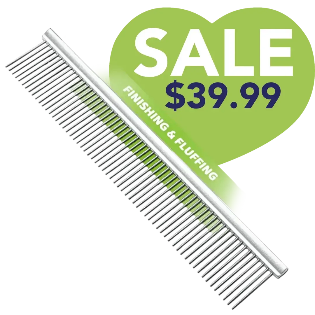 10" Groom Master Finishing & Fluffing Comb by Mastercut