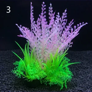 12 Kinds Artificial Aquarium Decor Plants Water Weeds Ornament Aquatic Plant Fish Tank Grass Decoration