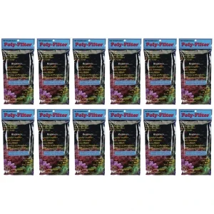 12 PACK - 12 x Poly Bio Marine Poly Filter Pad 4" x 8"