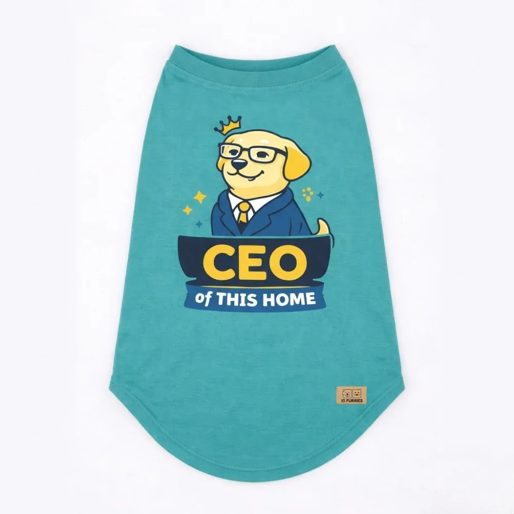 15 Furries CEO Sleeveless T shirts for Dogs (Blue)