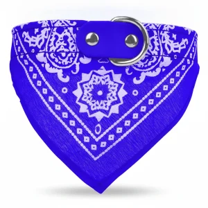 1Pc Adjustable Bandana Leather Pet Collar Triangle Scarf