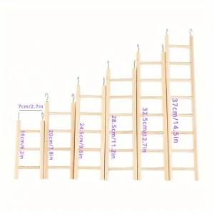 1pc Parrot Toy Wooden Bird Climbing Ladder