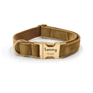 1pc Personalized Dog Collar Velvet