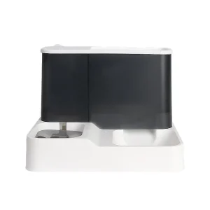2-in-1 Gravity Pet Feeder & Water Dispenser for Cats & Small Dogs