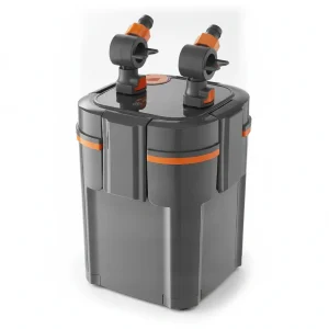 224.5GPH Canister Filter, 2-Stage External Aquarium Filter With Timed Light, Powerful Pump, Water Circulation