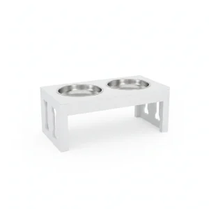 23" Modern Decorative Raised Dog Bowls