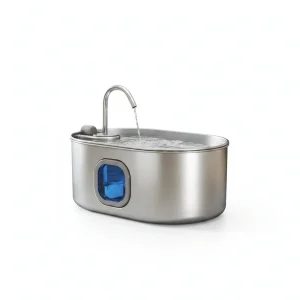 246 oz./7L Stainless Steel Cat Water Fountain with Filters, Ultra-Quiet Pump, for Cats, Dogs & Multi-Pet Homes