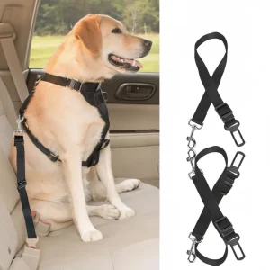 2Pcs Pet Dog Seat Belt Leash Adjustable Pet Dog Cat Safety Leads Harness
