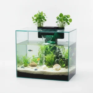 3.5 Gallon Fish Tank Aquarium Smart Arch Clear GPPS 3 Color Self Cleaning