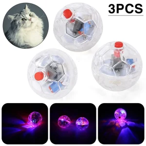 3Pcs Cat Motion Light Up Interactive Flash Ball Ghost Small Battery Powered Paranormal Equipment Portable LED