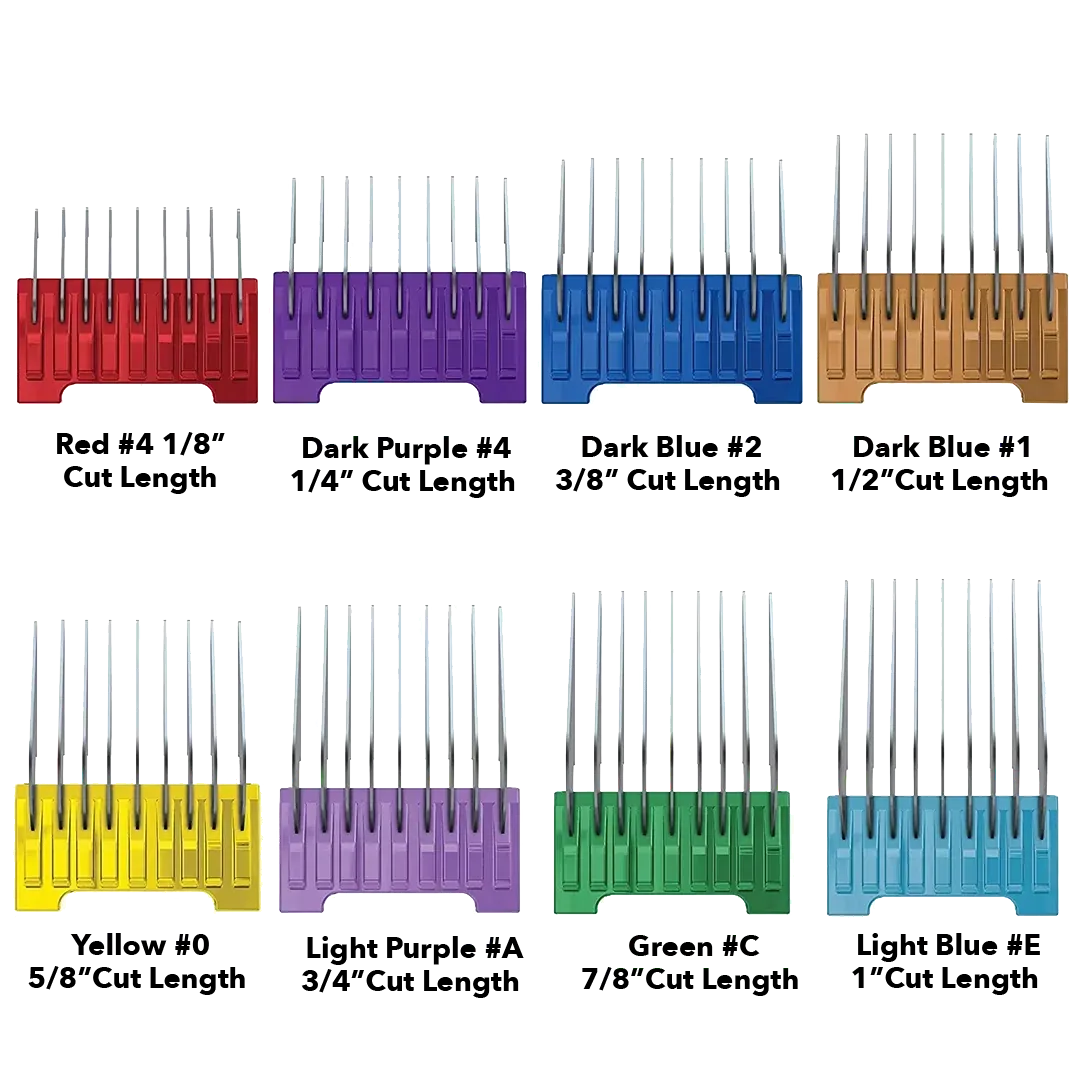 5-in-1 Stainless Steel Comb Attachments by Wahl - Image 2