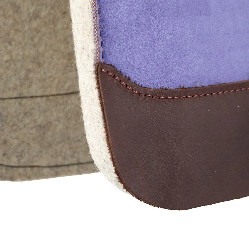 5 Star Equine Products Supplies Inc. 3/4in Natural Flex Fit Barrel Racer Lavender Suede Top Saddle Pad - Image 2