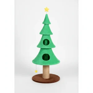 59in Large Tall Christmas Tree Cat Tower With 2 Cat Condos & Scratching Post