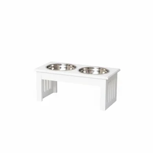 6" Height Small Puppy Dog Feeding Station for Messy Pets