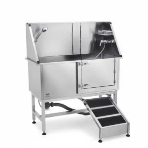 62 Inch Dog Grooming Bath Tub Stainless Steel W Ramp Water Filter