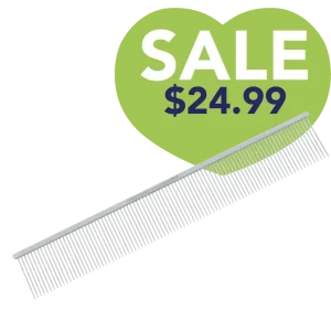 9" Fine Tooth Extra Volume Fluffing Comb by PetStore.Direct
