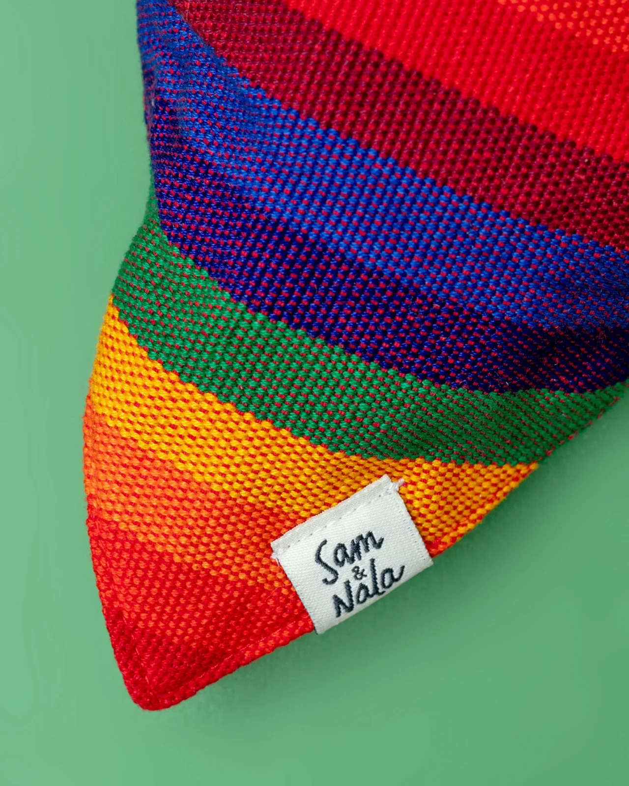A Case Of Stripes Dog Bandana in Rainbow (FINAL SALE)
