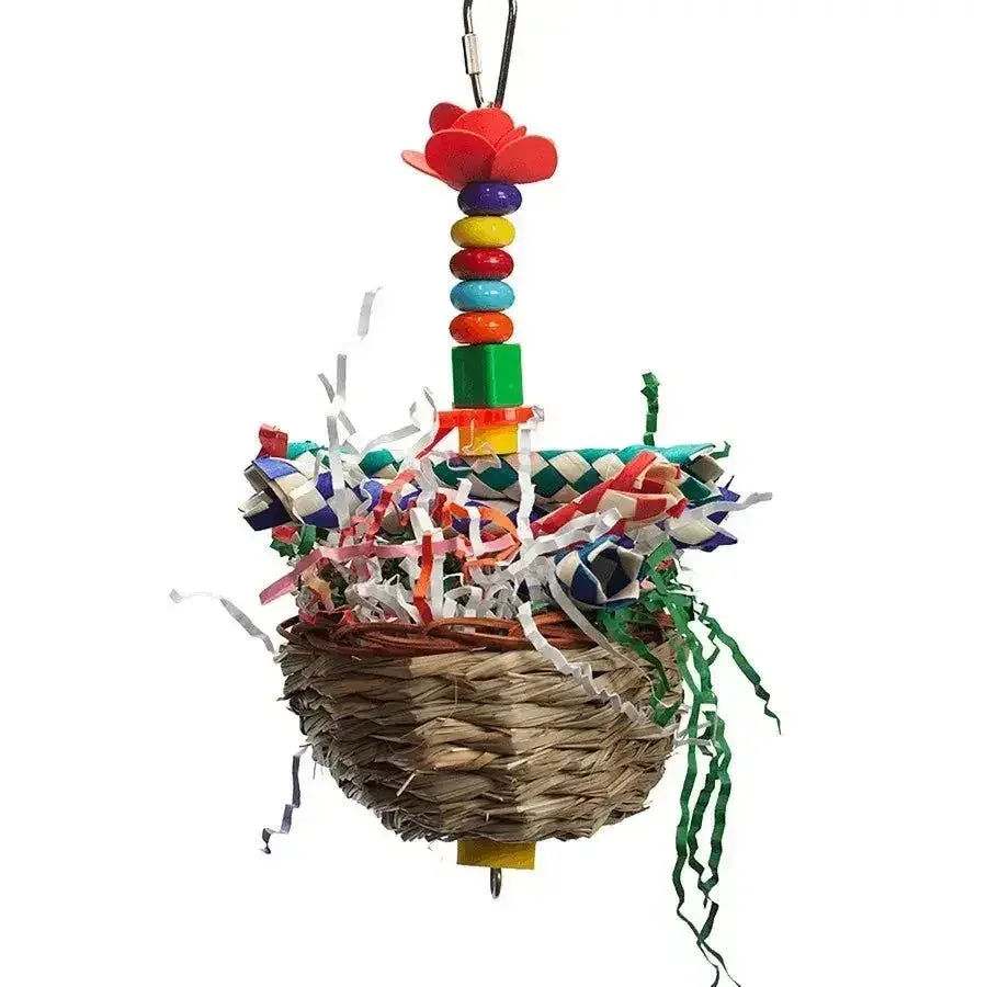 A & E Cages Happy Beaks Bird Toy Love Nest for Birds
