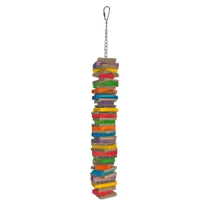 A & E Cages Happy Beaks Board & Block Single Stack Bird Toy 1ea