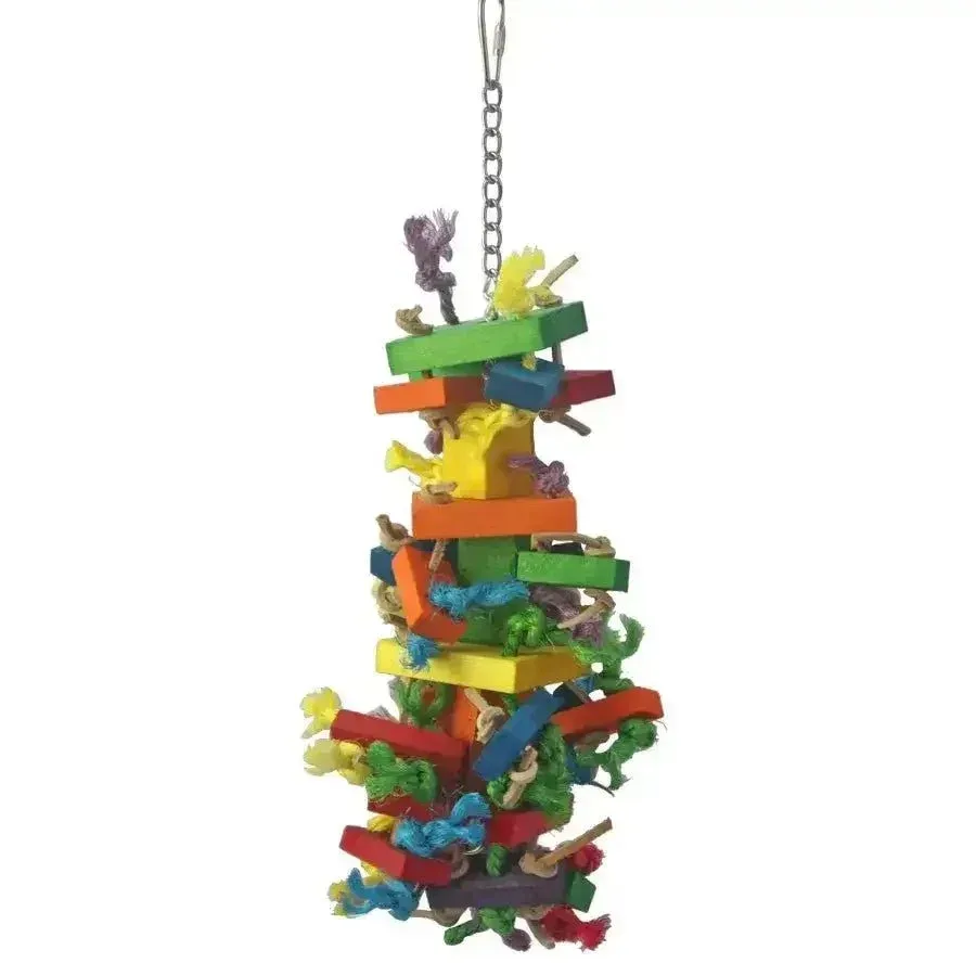 A & E Cages Happy Beaks Cluster Blocks Bird Toy