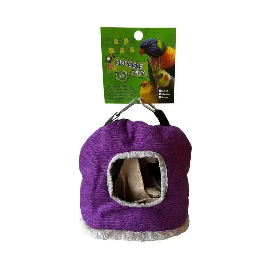 A & E Cages Happy Beaks Snuggle Sack Bird Hut