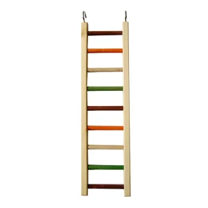 A & E Cages Happy Beaks Wooden Hanging Ladder Bird Toy 1ea/MD, 20 in.