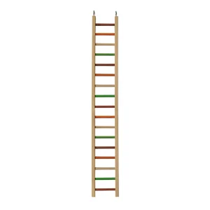 A & E Cages Happy Beaks Wooden Hanging Ladder Bird Toy 1ea/MD, 38 in.