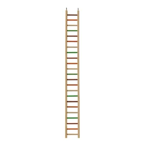A & E Cages Happy Beaks Wooden Hanging Ladder Bird Toy 1ea/MD, 50 in.
