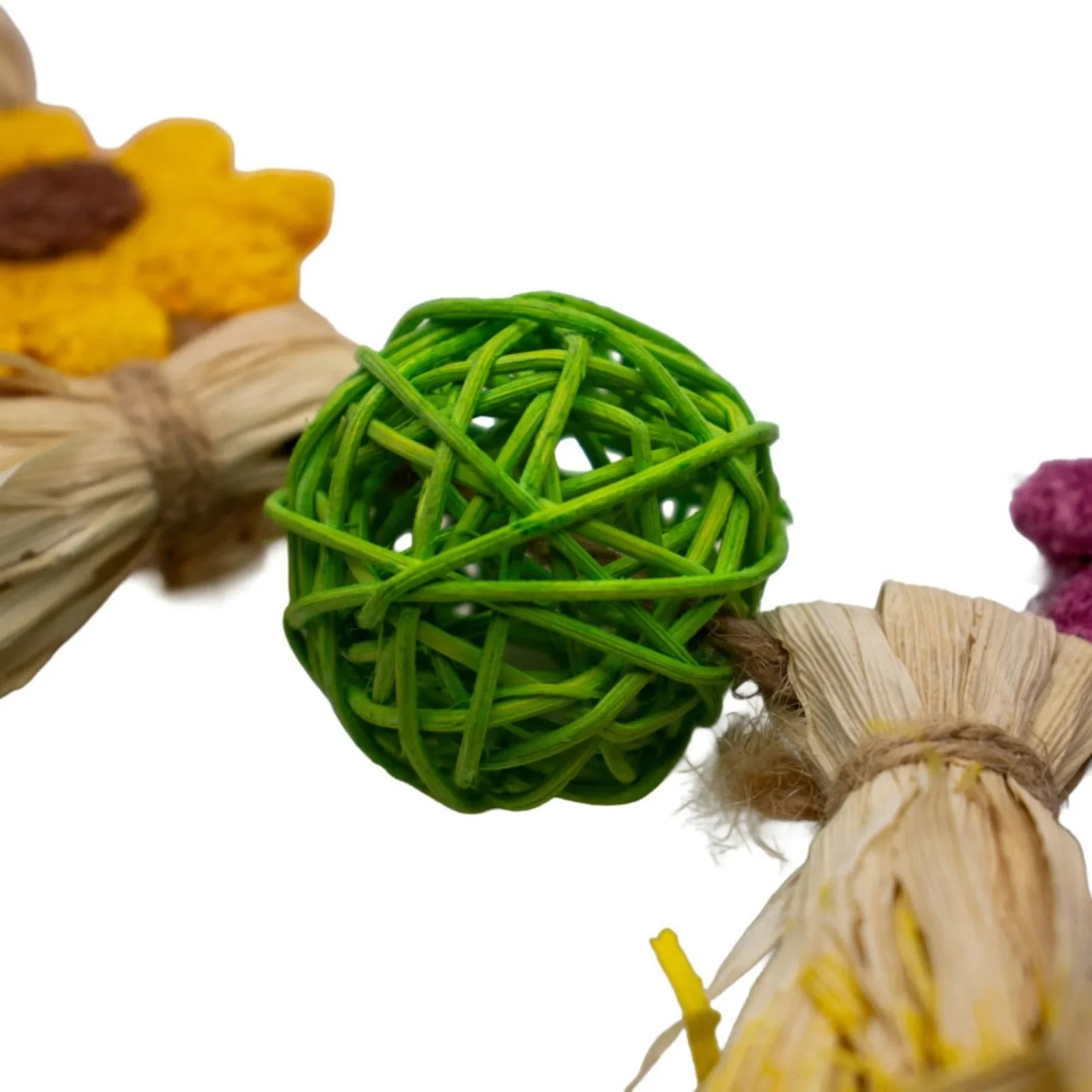 A & E Cages Nibbles Boho Bloom Garland Small Animal Toy, One Size - Image 2