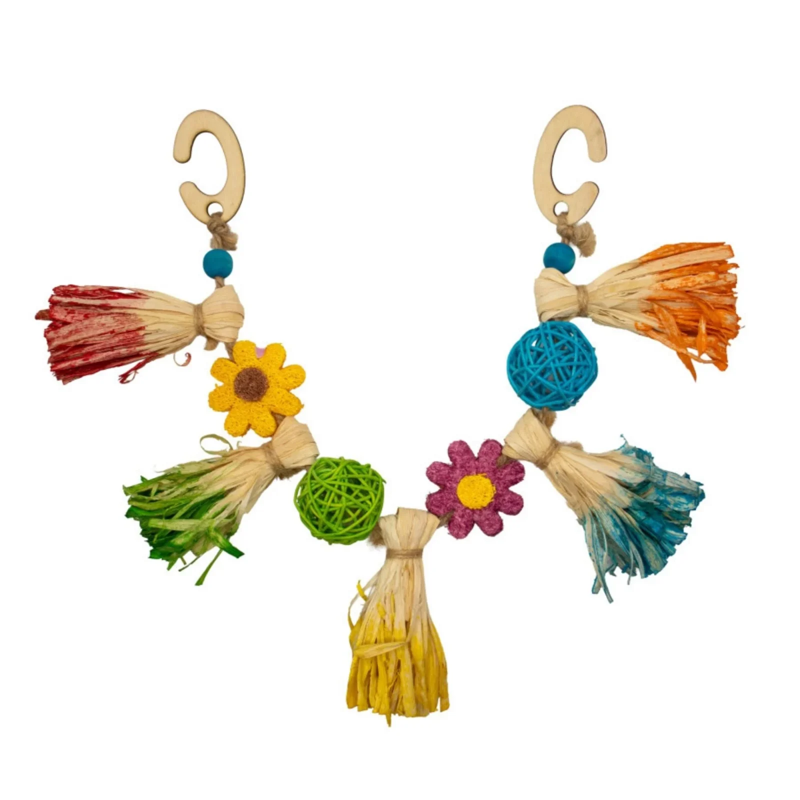 A & E Cages Nibbles Boho Bloom Garland Small Animal Toy, One Size