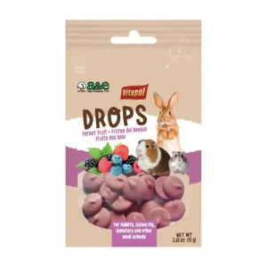 A & E Cages Vitapol Drops Small Animal Treats, Forest Fruit, 2.65 oz