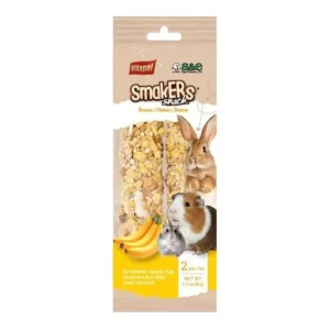 A & E Cages Vitapol Smakers Small Animal Treat Stick, Banana, 6-Count, 2-Pack