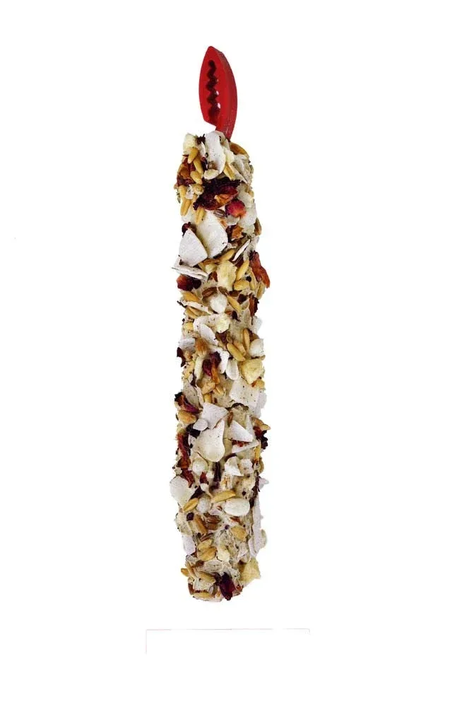A & E Cages Vitapol Smakers Small Animal Treat Stick, Coconut and Rose Petal, 3.17 oz, 2-Count