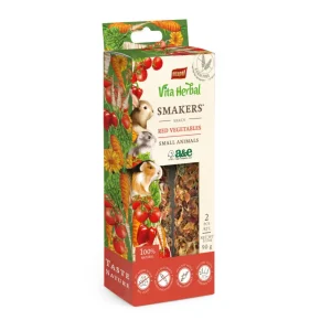 A & E Cages Vitapol Vita Herbal Smakers, Red Vegetables, 2-Pack