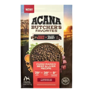 Acana Dog Grain Free Butcher's Favorites Farm Raised Beef, 17 lb