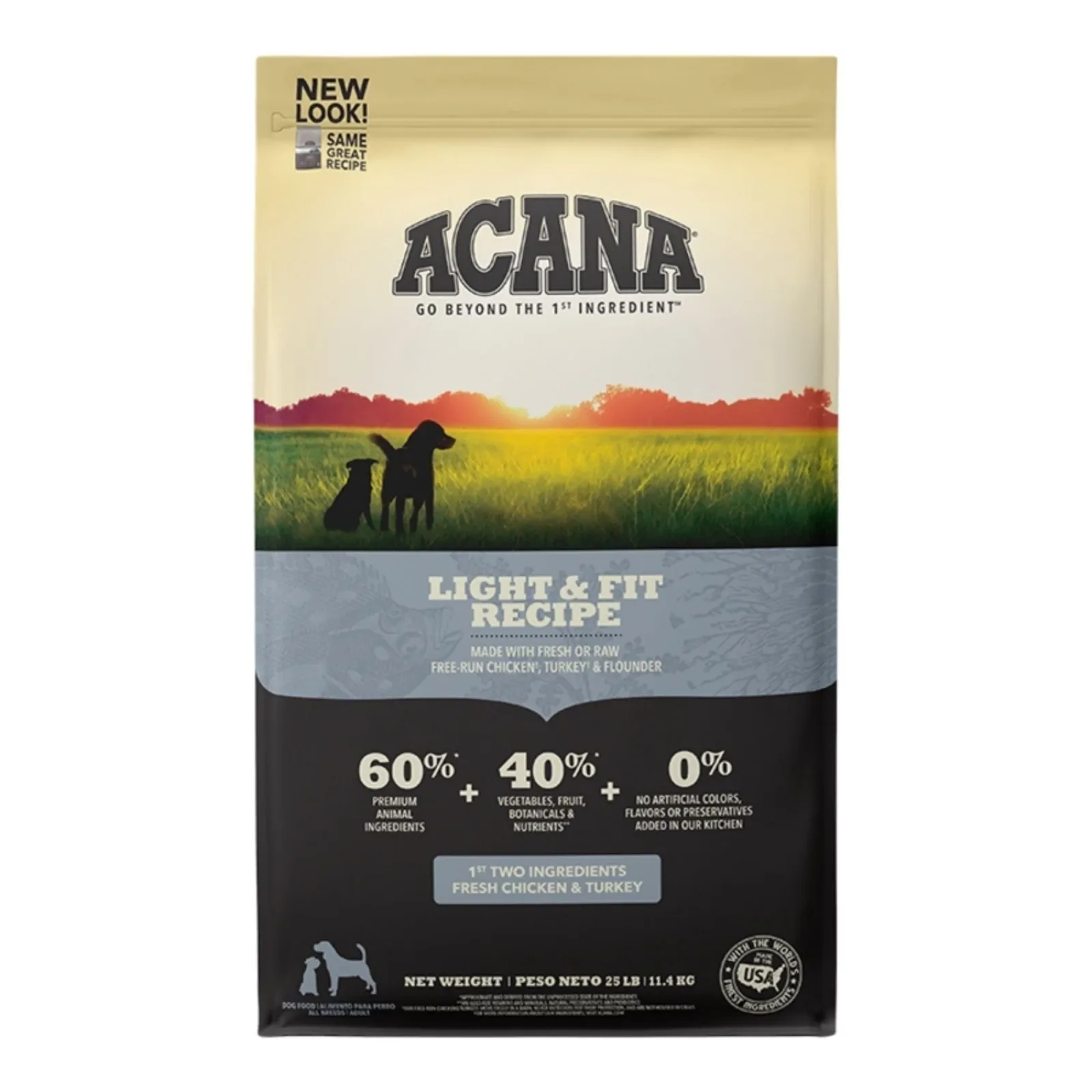 Acana Dog Grain-Free Light & Fit Recipe 25 lb
