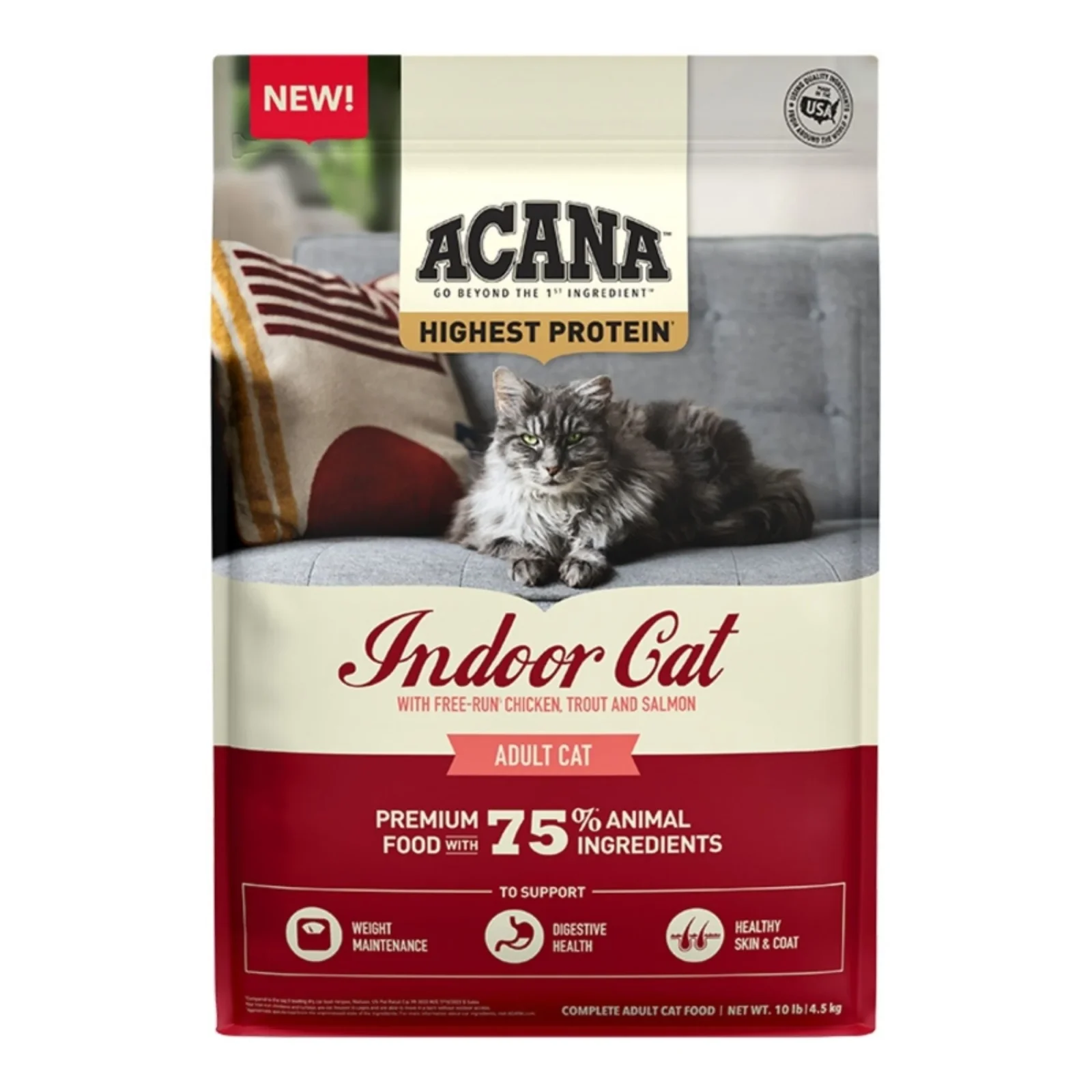 Acana Grain Free Indoor Cat Food, 10 lb