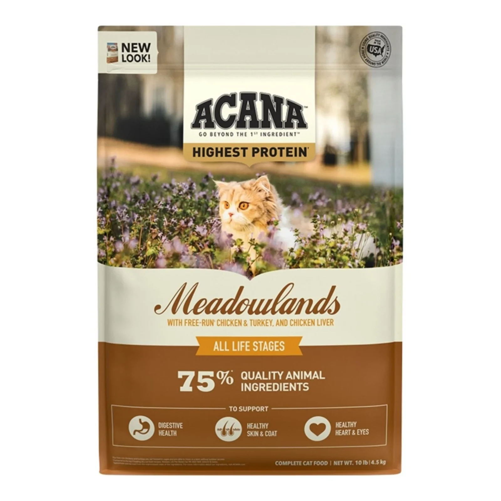 Acana Grain Free Meadowlands Cat Food, 10 lbs