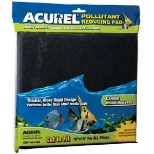 Acurel Cut to Fit Infused Media Pad Pollutant Reducing, Black, 1ea/18 In X 10 in