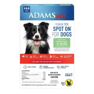Adams Plus Flea & Tick Spot On for Large Dogs 3 Month