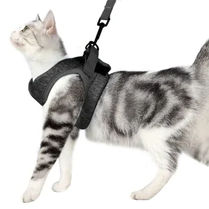 Adjustable Anti-Escape Small Cat Belt Kitten Harness Light Breathable Soft Pet Vest Wiring Harness Traction