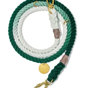 Adjustable Rope Lead in Teal Ombre (Made in the USA)