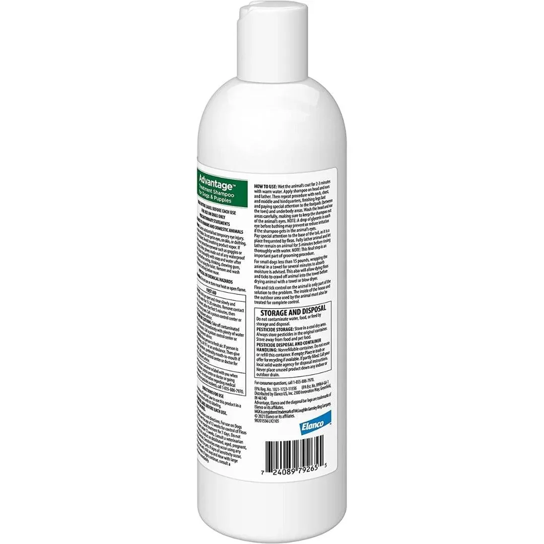 Advantage Flea & Tick Shampoo Puppies & Dog 12oz - Image 2