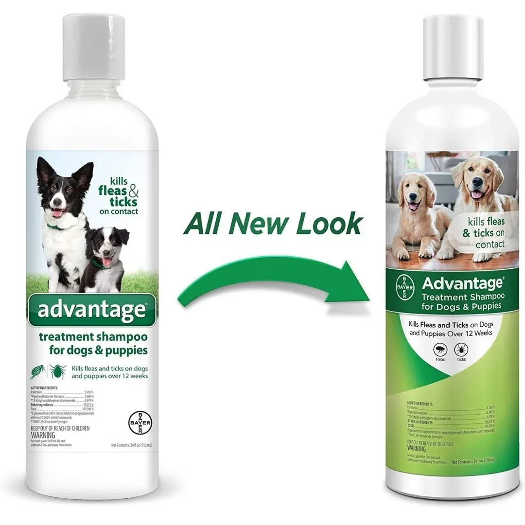 Advantage Flea & Tick Shampoo Puppies & Dog 24oz - Image 2