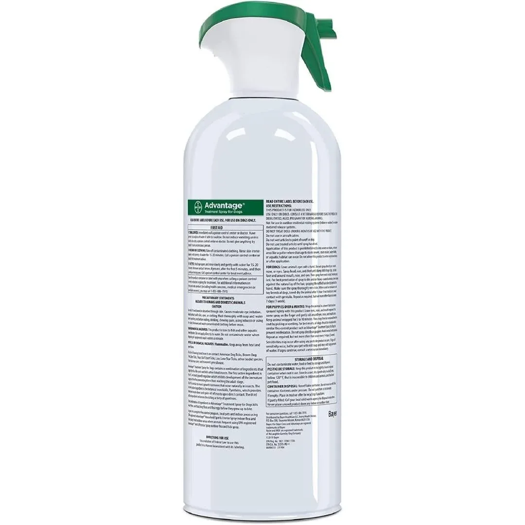 Advantage Flea & Tick Treatment Dog Spray 15oz - Image 2